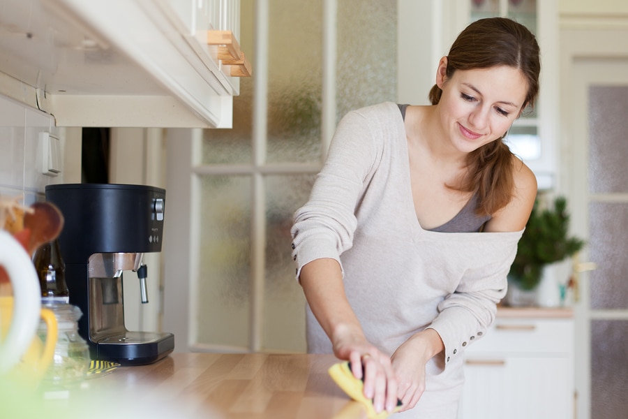 Caregivers Declutter Kitchen