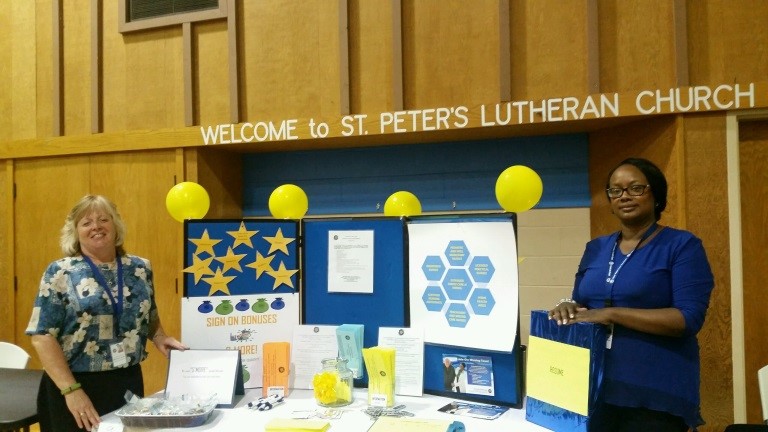Extended Family Care Attends St. Peter’s Job Fair in Allentown
